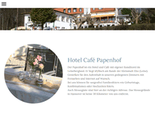 Tablet Screenshot of hotel-papenhof.de